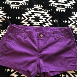 Purple shorts